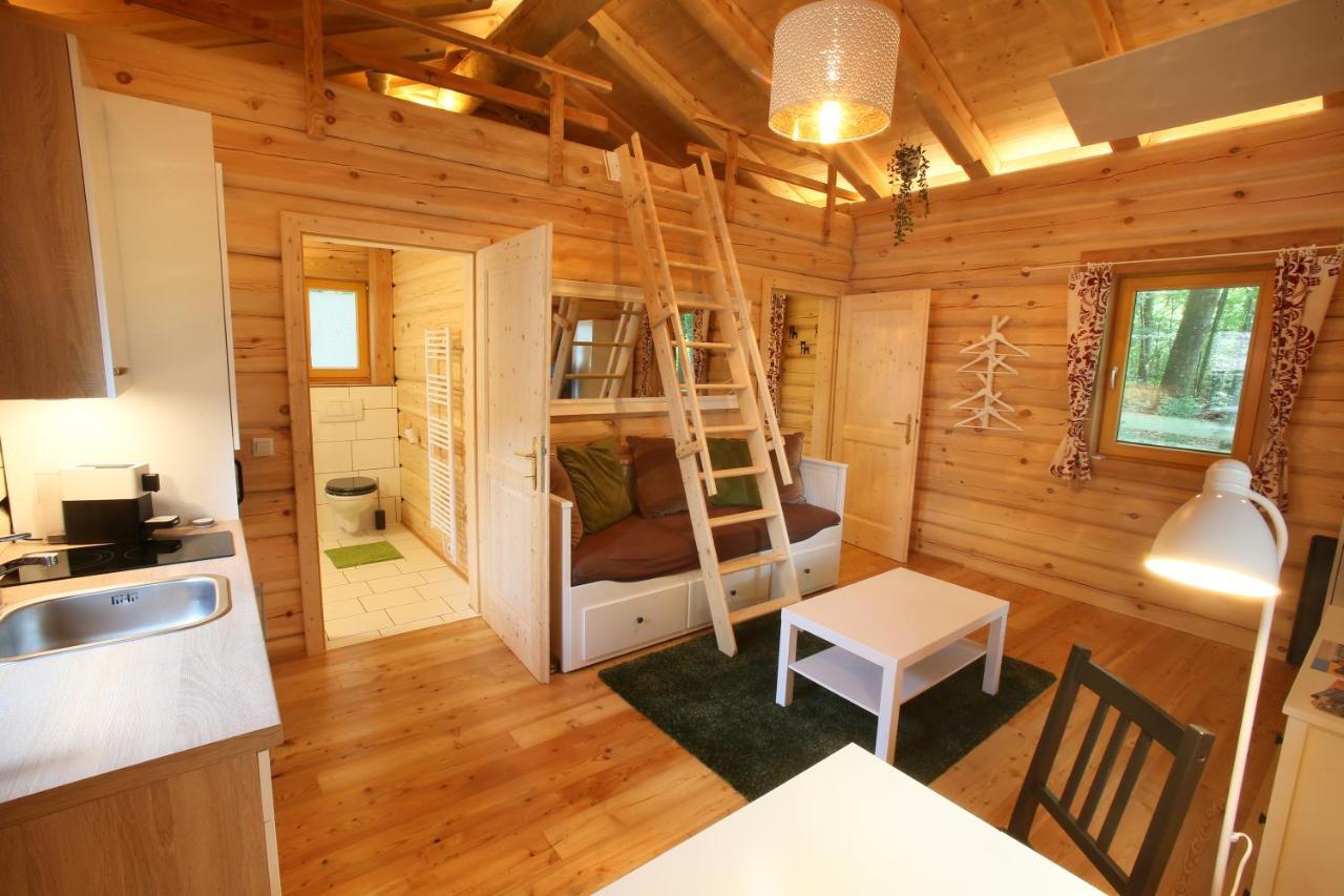 Blockhaus Chalet Mit Beheizbarem Badefass Und Infrarotsauna Auf Der Terrasse Oberschützen Eksteriør billede