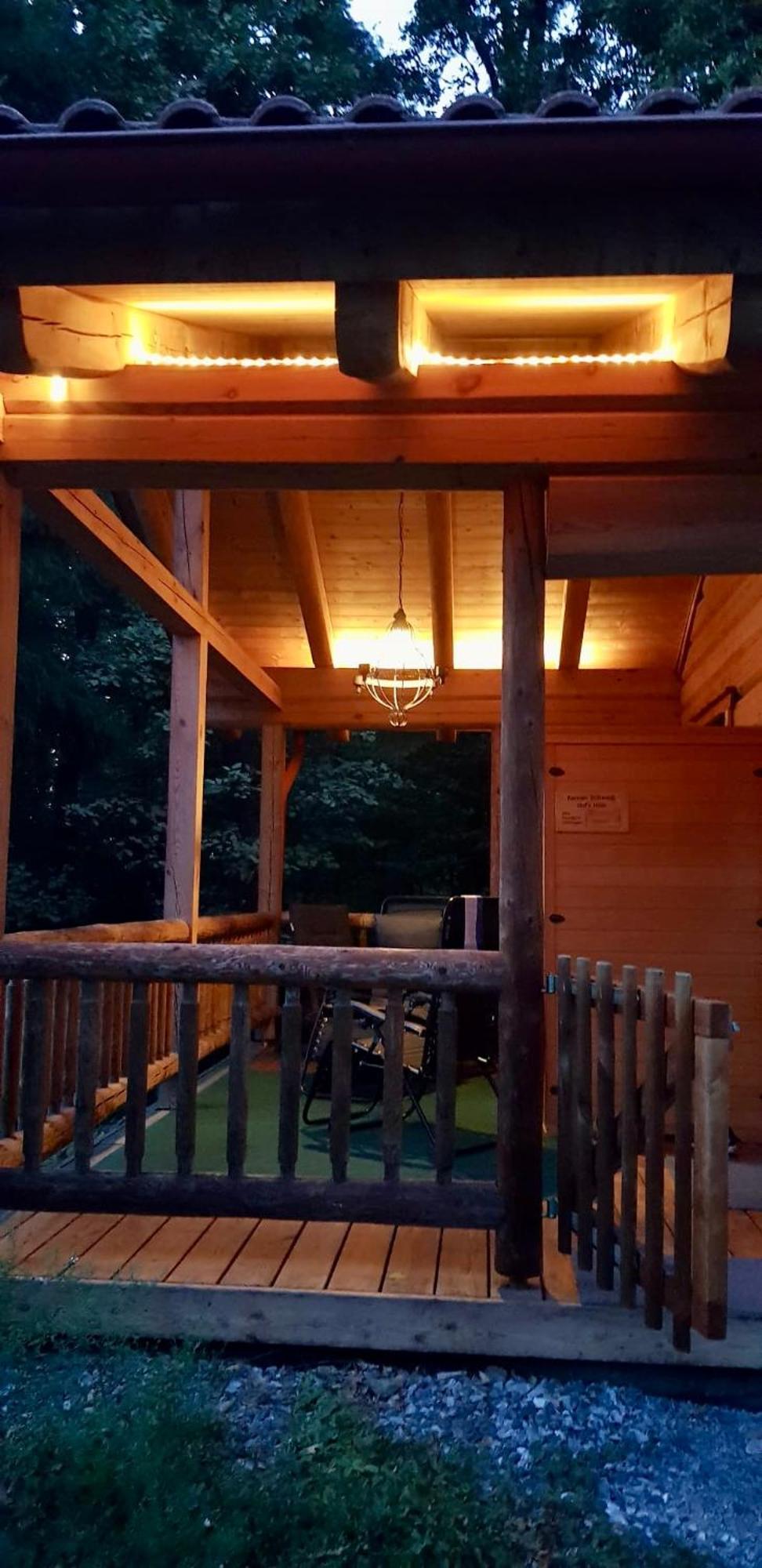 Blockhaus Chalet Mit Beheizbarem Badefass Und Infrarotsauna Auf Der Terrasse Oberschützen Eksteriør billede