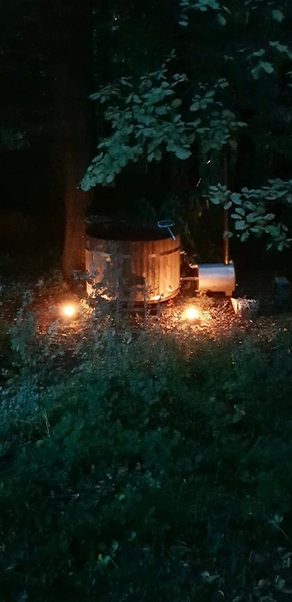 Blockhaus Chalet Mit Beheizbarem Badefass Und Infrarotsauna Auf Der Terrasse Oberschützen Eksteriør billede